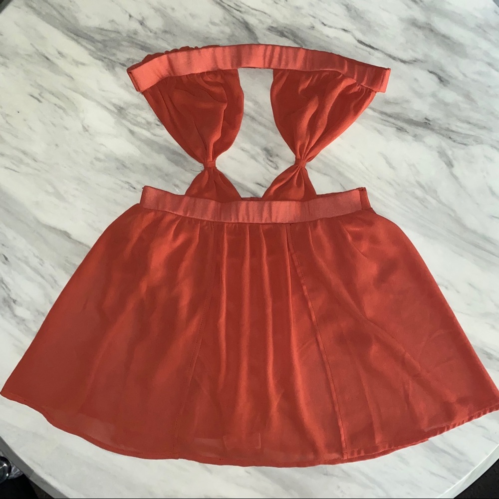 Naked Wardrobe Strapless Cutout Romper